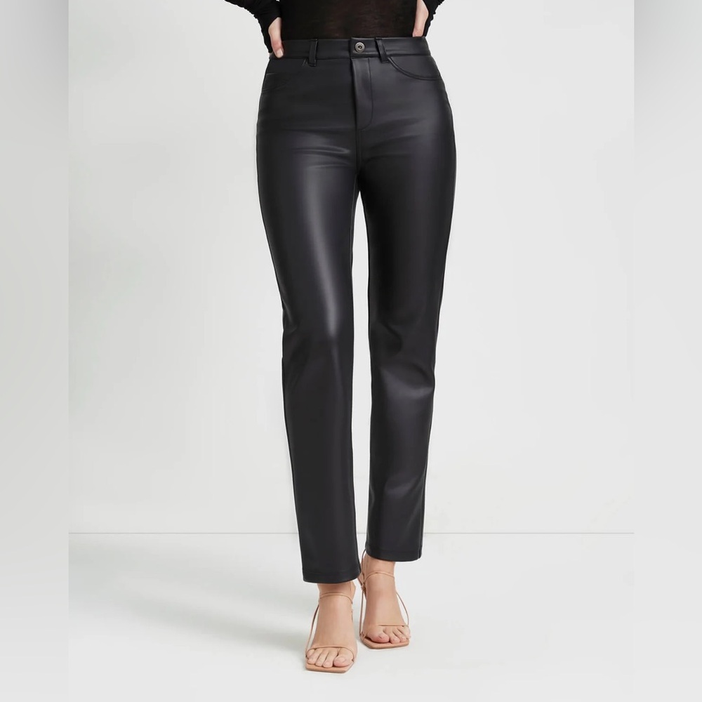 Marcella Vinci Black Leather Pants